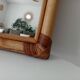 Vintage bohemian arch mirror in bamboo and rattan