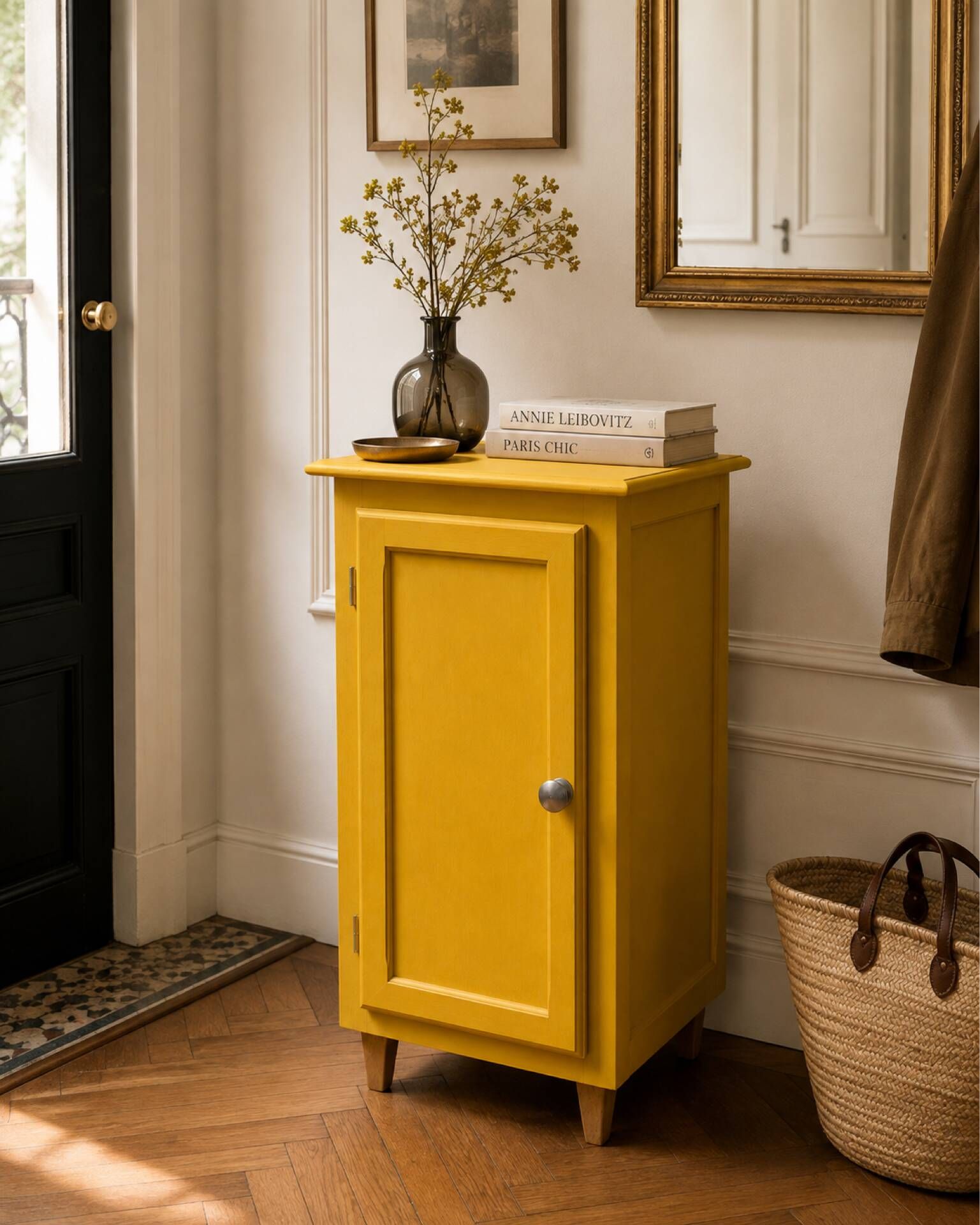 Art Deco ochre yellow Parisian buffet