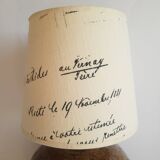 Guy Baudat vintage pyrite stoneware table lamp