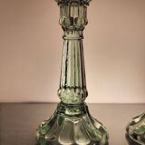 2 Glass candle holders