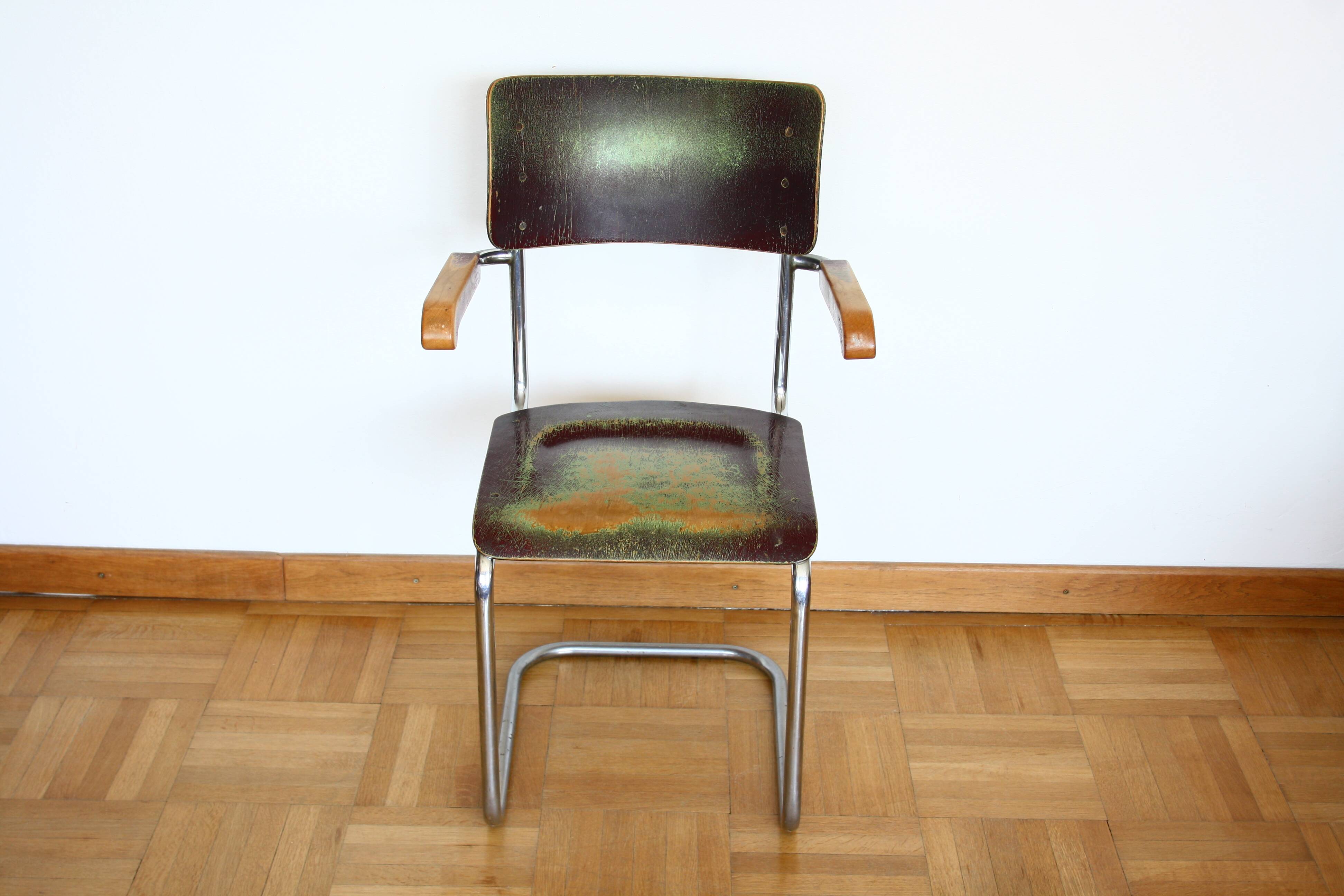 Functionalist - Bauhaus (arm)chair by Vichr, Czechoslovakia