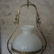 Old suspension in opaline and brass