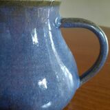 Glazed stoneware pitcher