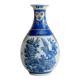 Japanese cobalt blue and gold porcelain vase