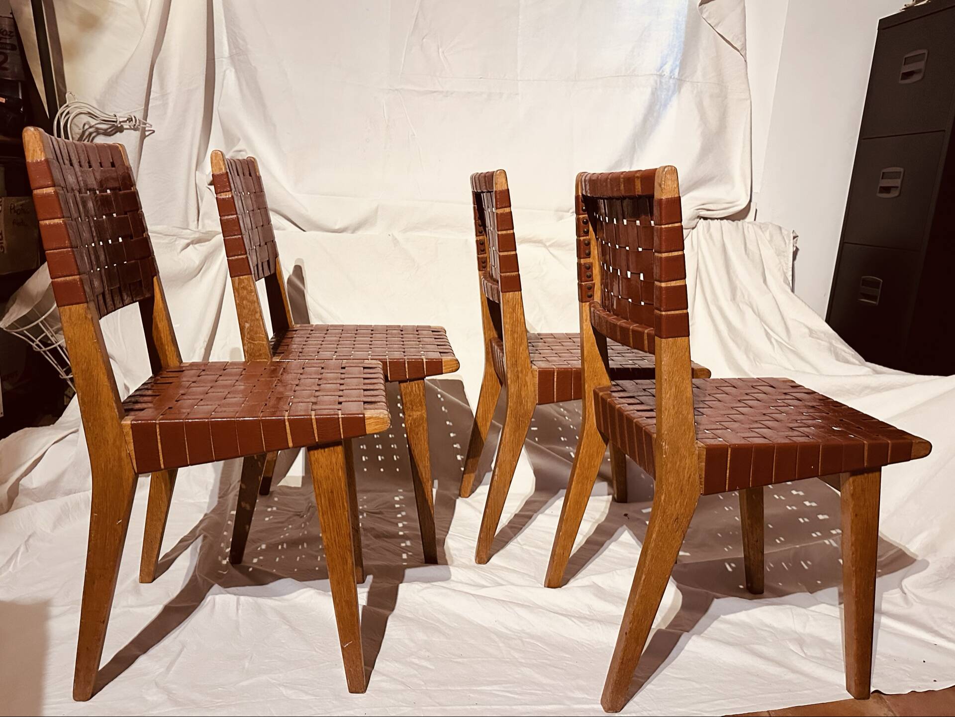 5 vintage chairs by Jens Risom for Knoll