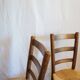Lot 2 chaises paillées