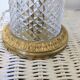 Cut crystal lamp with a gilded bronze mount, early 20th century.