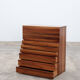 Afra & Tobia Scarpa Walnut secretary chest of drawers for Molteni, 1970 Italy