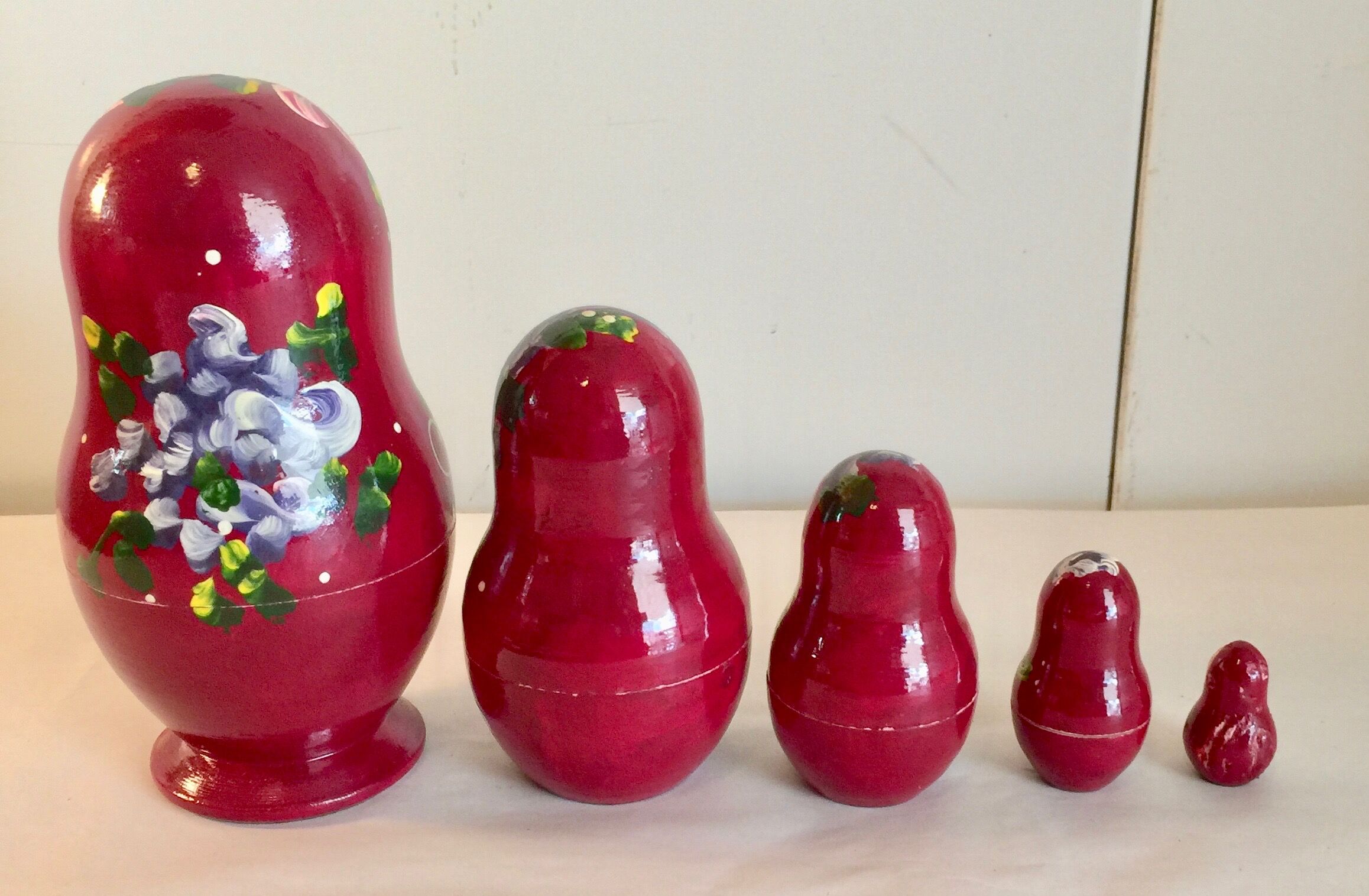 5 Russian Matriochka dolls
