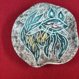 Vintage Vallauris trinket tray, possibly Borty - set of 4 - approximately 13 cm