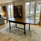 Restored farmhouse table 87x145, 2 extensions 87x260