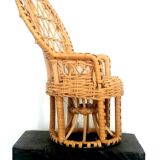 Emmanuelle armchair in miniature rattan