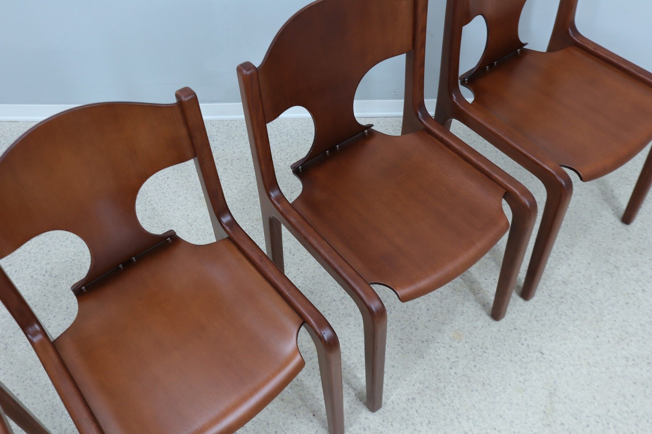 Augusto Savini dining chairs POZZI 1960s