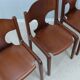 6 chaises de salle à manger Pozzi 1960s, Augusto Savini