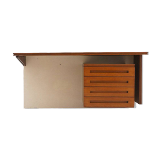 Wall-mounted desk with drawers, 1960s