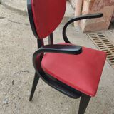 Office chair circa 1950 red and black