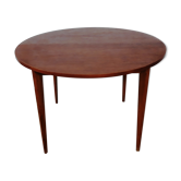 Table ronde scandinave vintage extensible