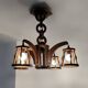 50s wooden chandelier