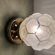 Applique ou plafonnier globe vintage art déco en verre dépoli