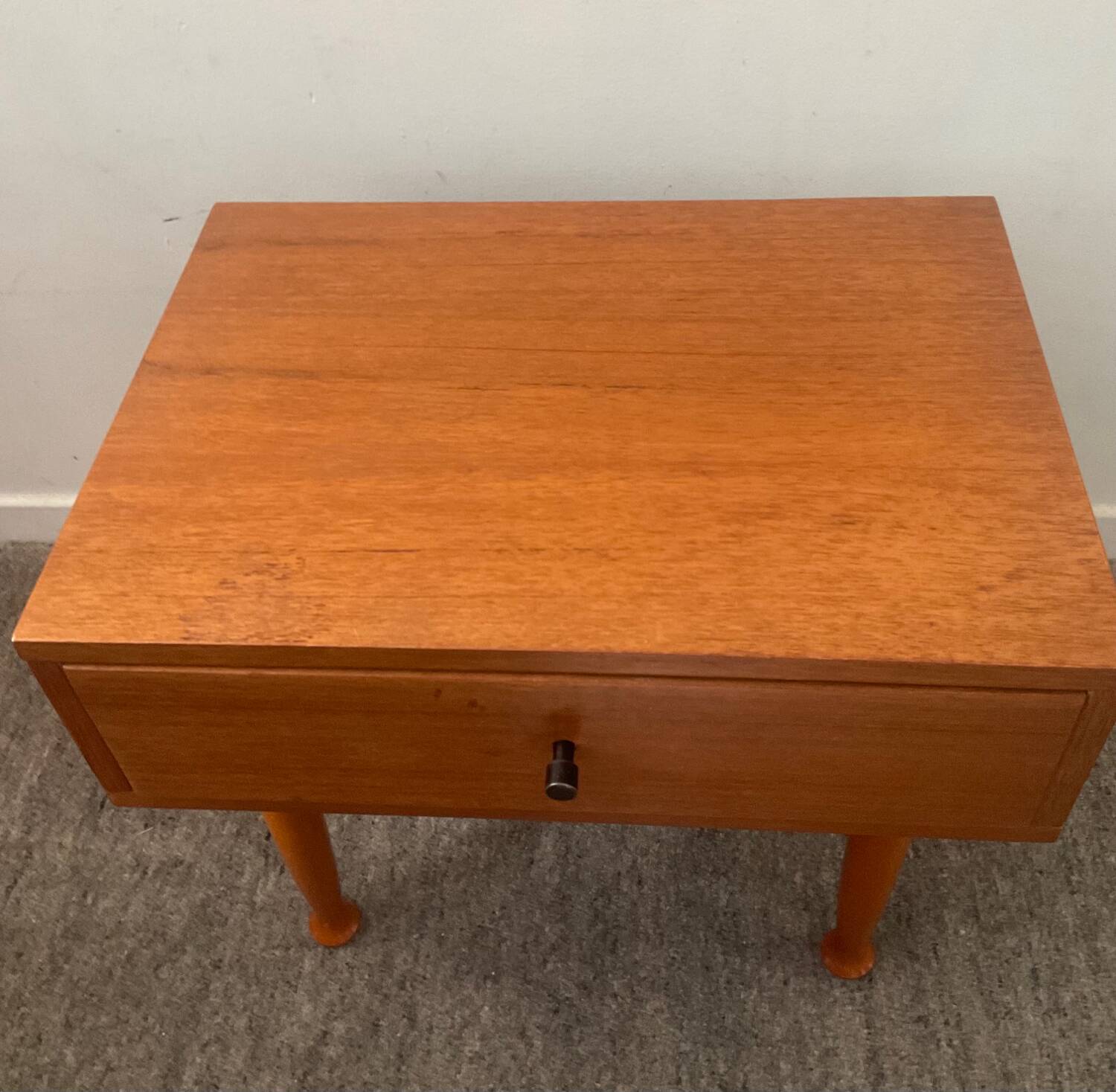 Scandinavian teak bedside table, 1960s