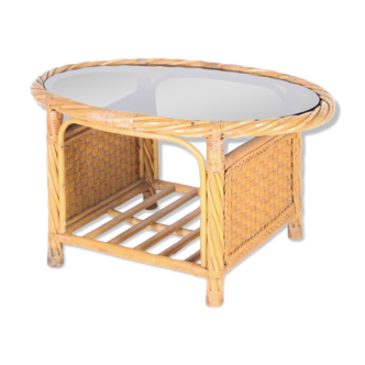Rattan coffee table