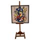 Impression sérigraphique encadrée sur soie, après Fernand Léger, composition moderne du milieu du siècle