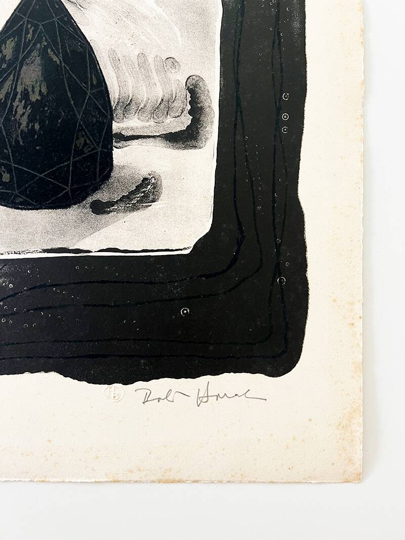 Signed and numbered lithograph “Trial Proof” by Bohuslav Horak