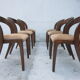 Série de 6 chaises "gondole"