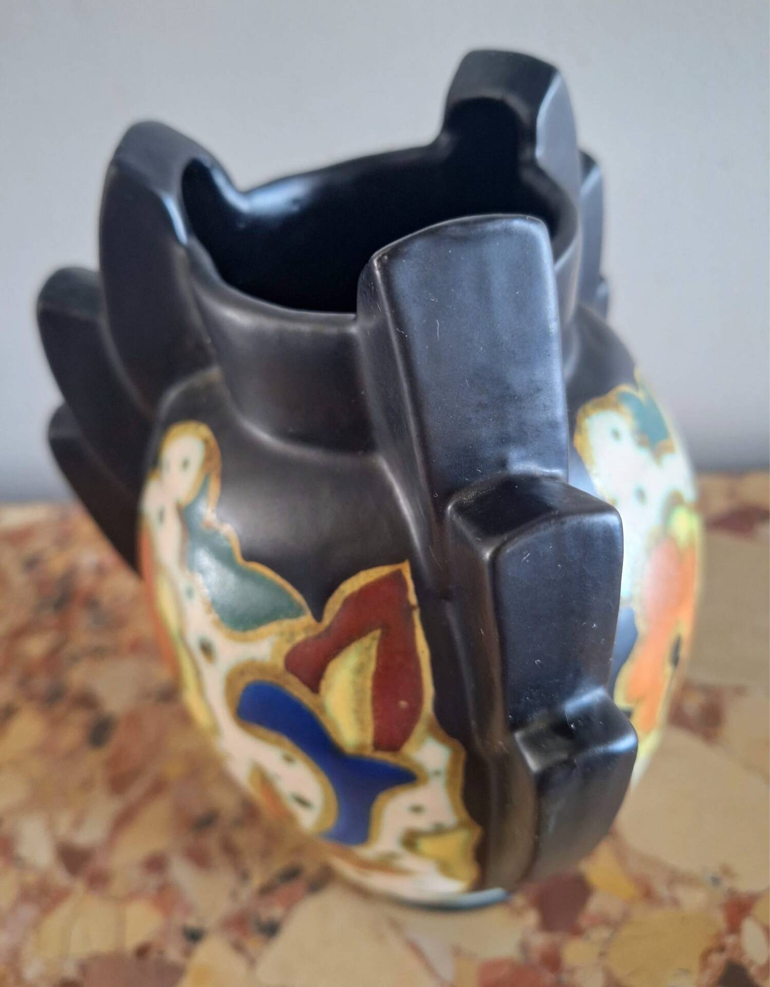 Antoine Dubois vase Art Deco, La Céramique Montoise