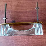 5 antique glass handles