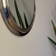 Round metal mirror, Italy 1970s