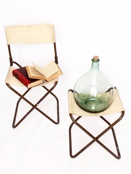 Jute folding chairs