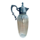 Aiguière verre et étain 1950