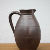 Vintage stoneware pitcher, vintage carafe, jug, kitchen, collection