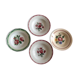 Set of 4 hollow plates Sarreguemines - Digion
