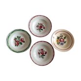 Set of 4 hollow plates Sarreguemines - Digion