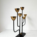 Vintage Scandinavian candlestick, Gunnar Ander for Ystad Metall, Sweden