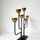 Vintage Scandinavian candlestick, Gunnar Ander for Ystad Metall, Sweden