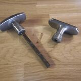 Art Deco aluminum handles