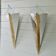 Large pair of triangular wall sconces, J.T. Kalmar, 1970-80.