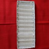 Set of 12 pyramid-shaped crystal knife holders Made in Hungary