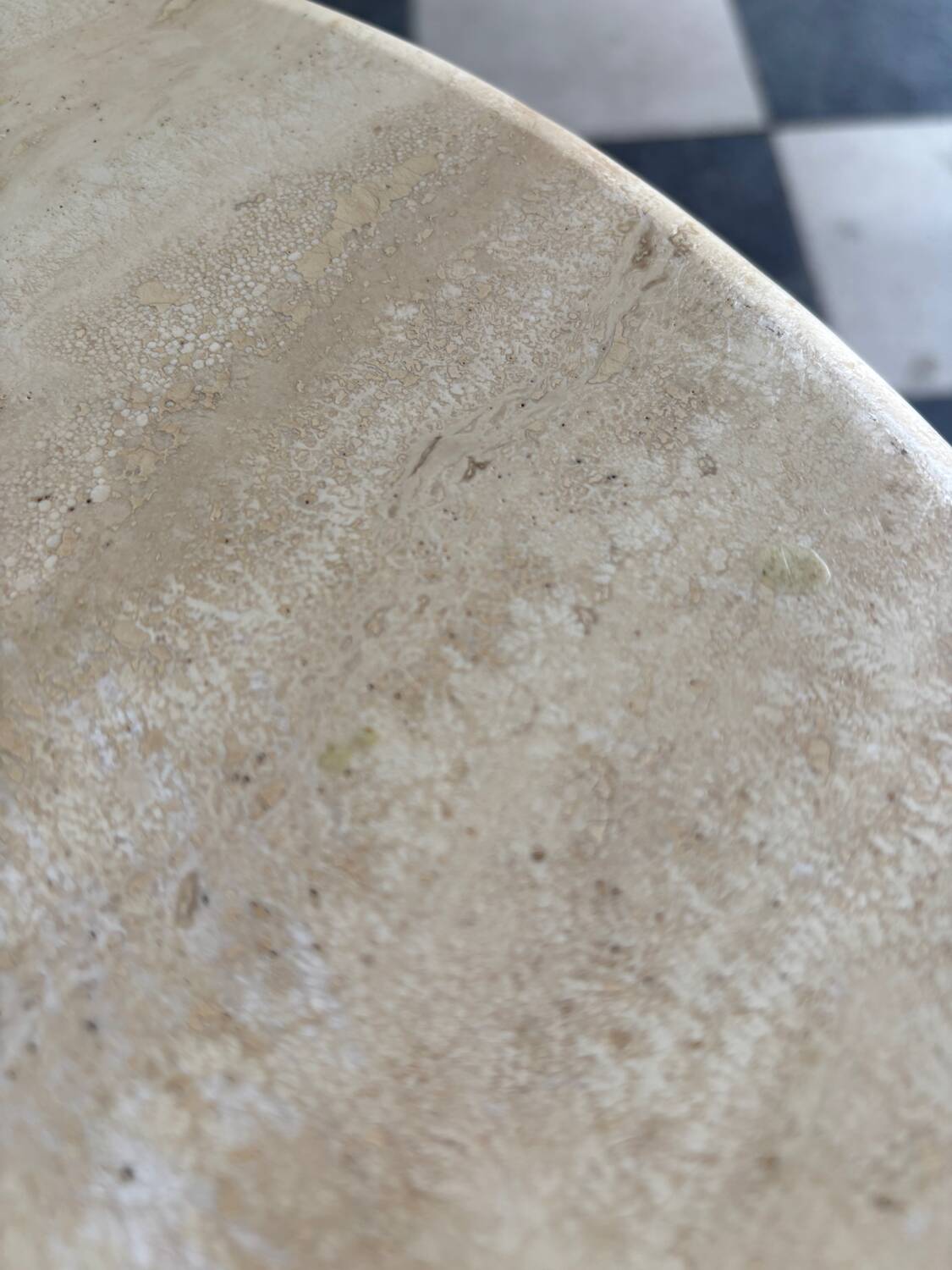 Vintage travertine coffee table