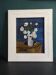 French vintage oil painting of flowers signed EC