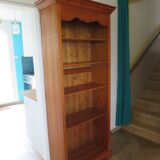 Beautiful bookshelf - solid pine - 5 shelves - country style - natural colour