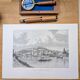 Namur, Belgium, Vintage engraving, 1879.
