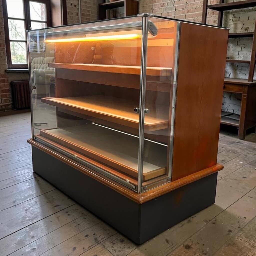Shop counter/window display/vintage wooden counter with drawers