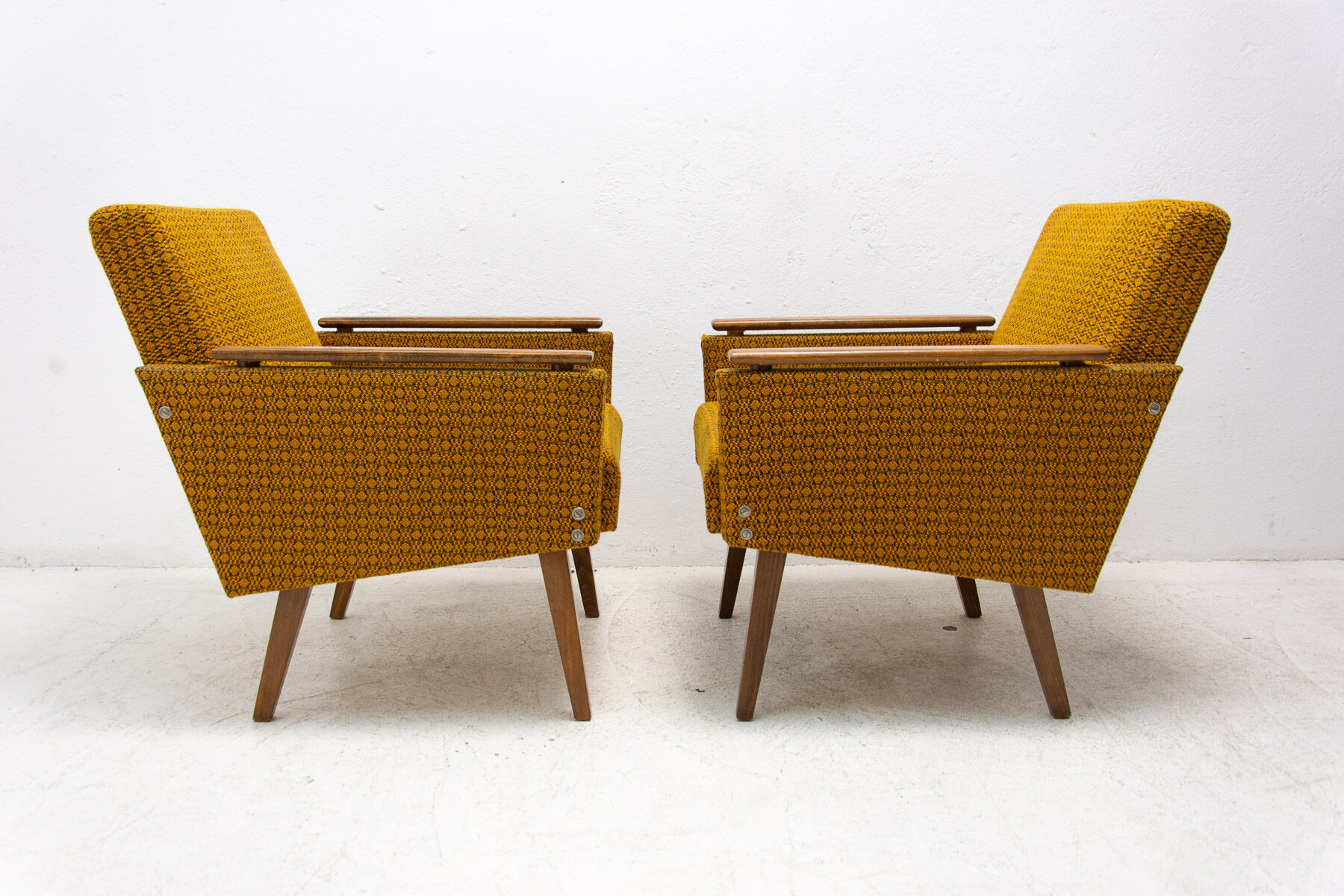 Pair of mid century armchairs by Mier Topolčany, 1960´s, Czechoslovakia
