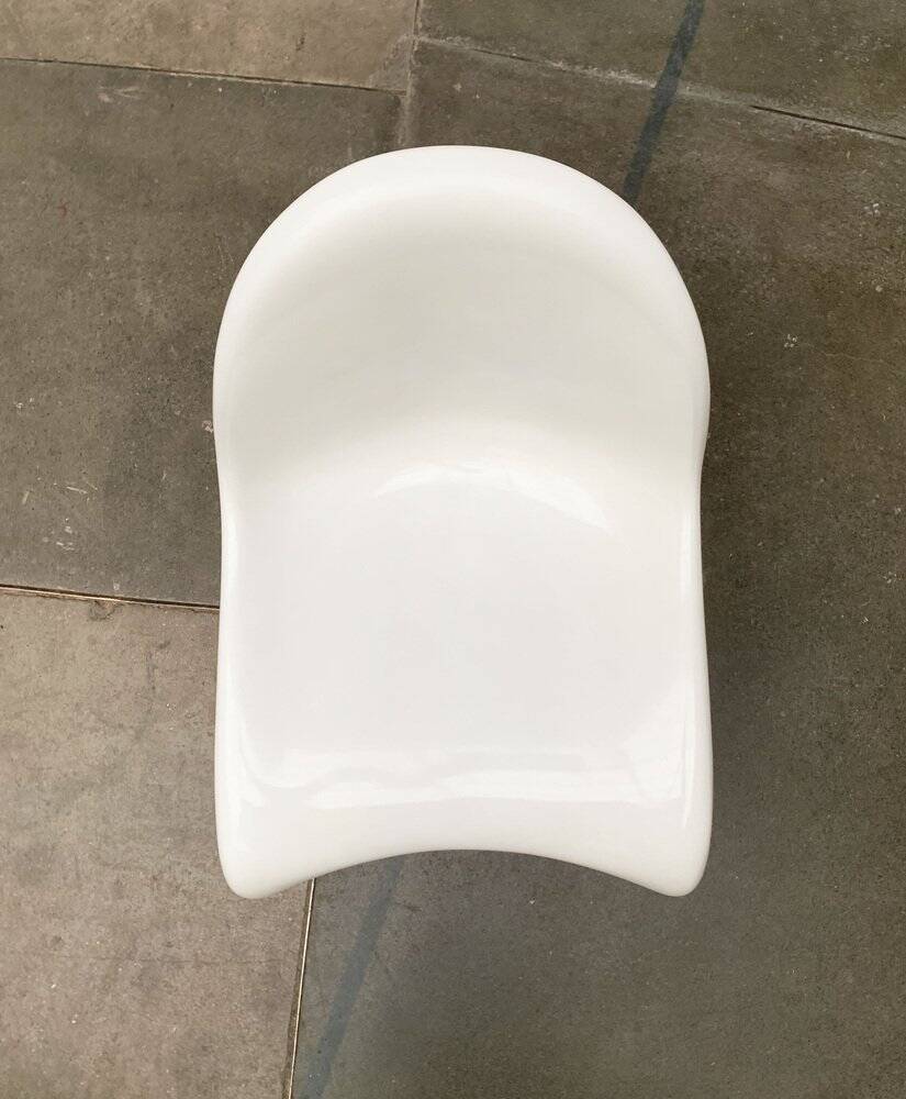 Panton side chairs from the mid-century by Verner Panton for Herman Miller, 1960s.