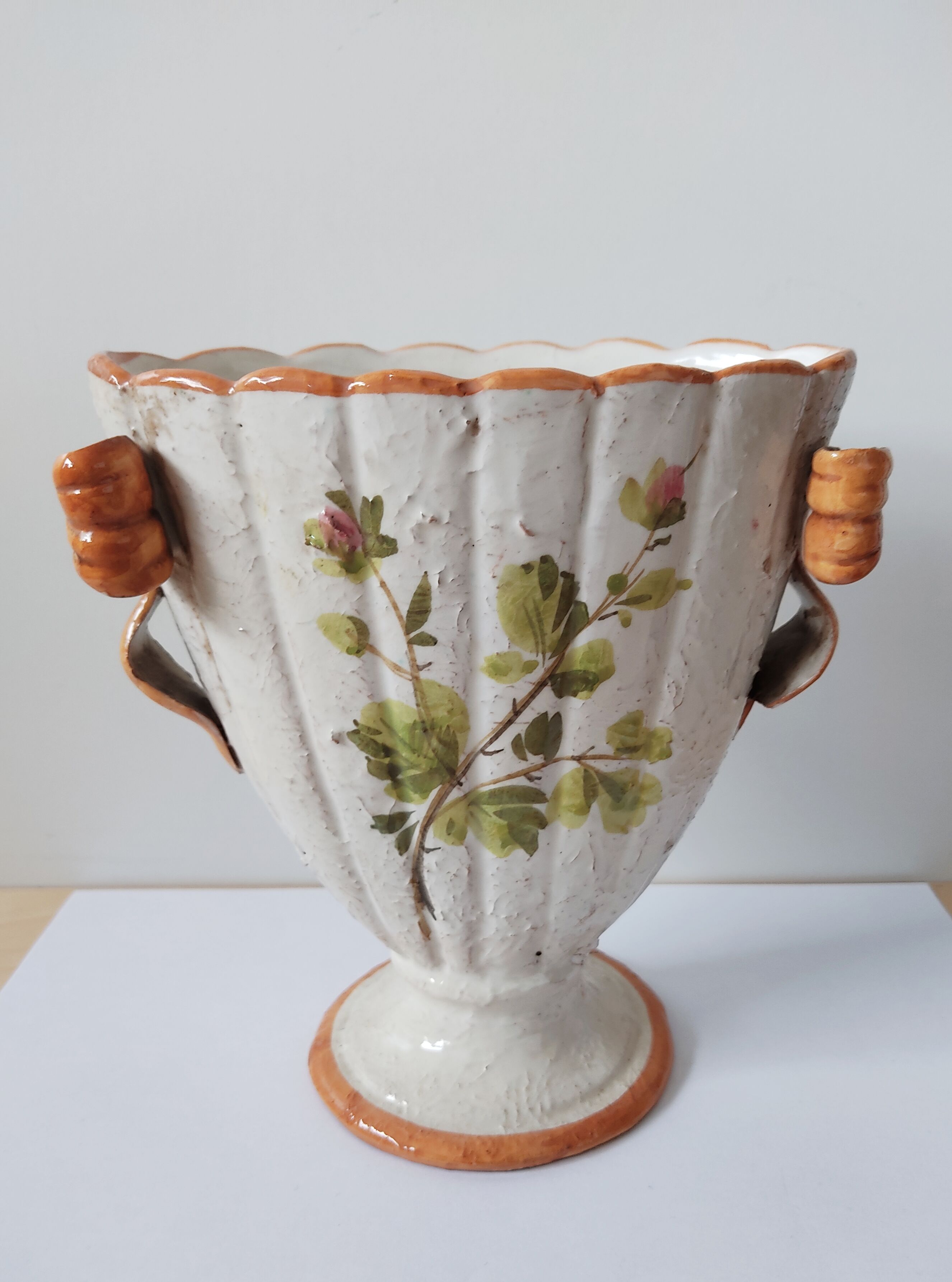 Vase vintage en faïence italienne