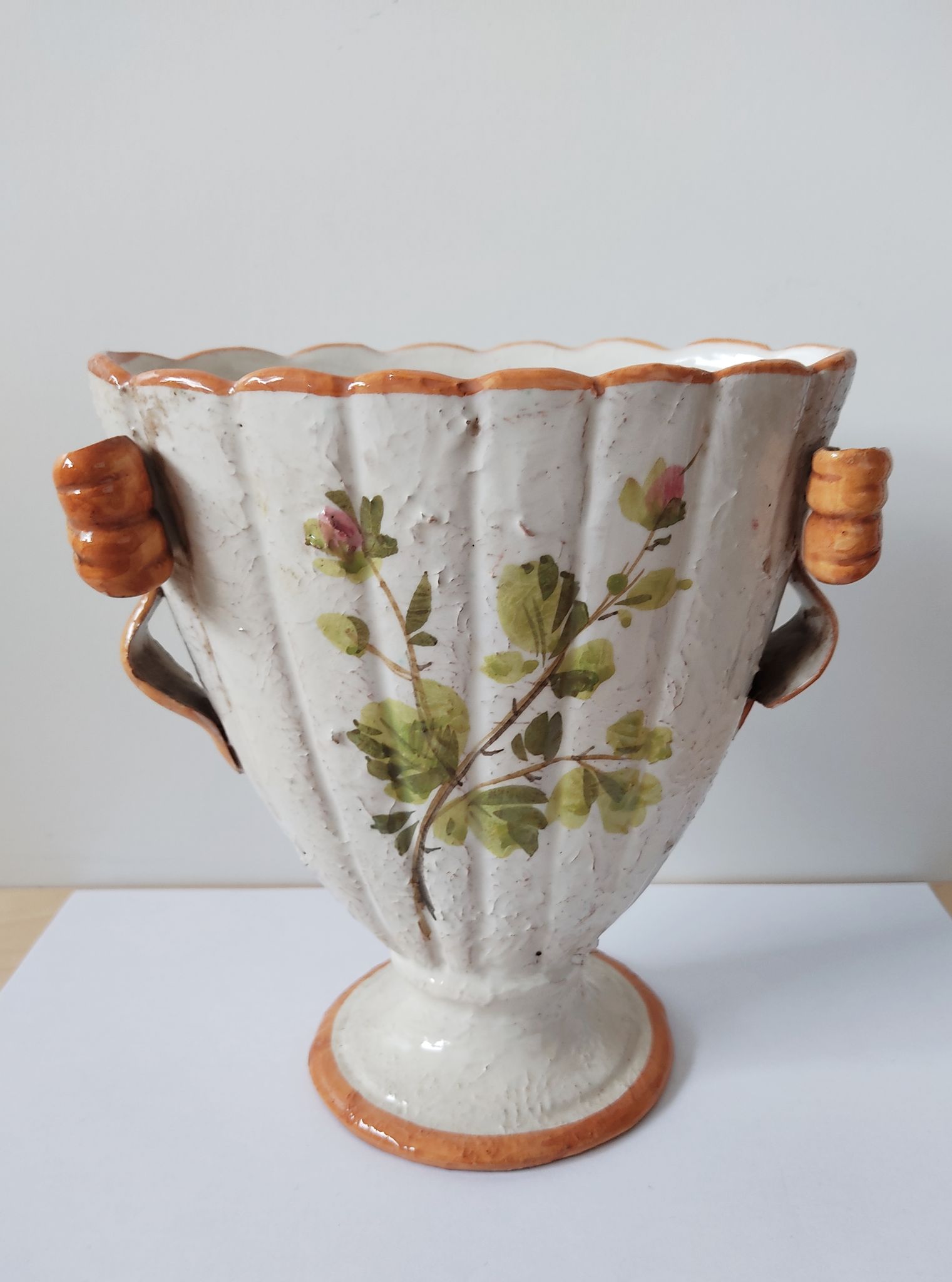 Vase vintage en faïence italienne